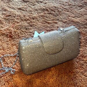 Mini metallic evening bag